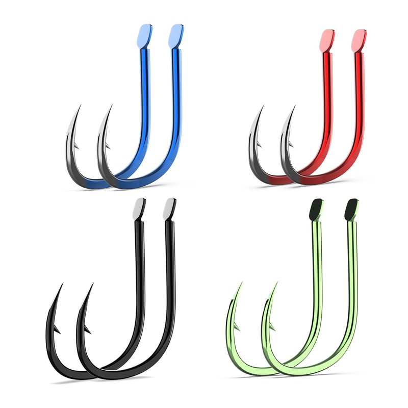 Fishing Hook Assortment - 50 pièces hameçons de pêche plats