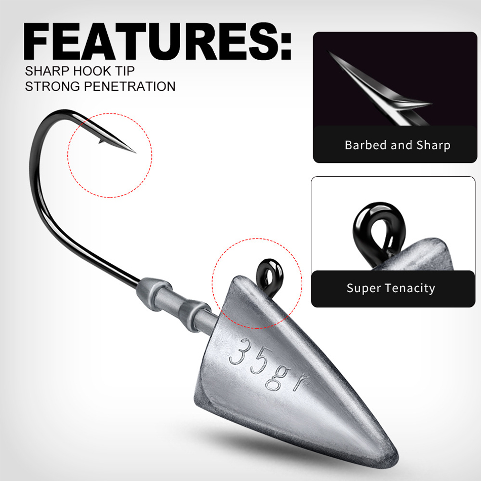 Hameçons à tête triangulaire W - Fishing Hook Offset avis et prix