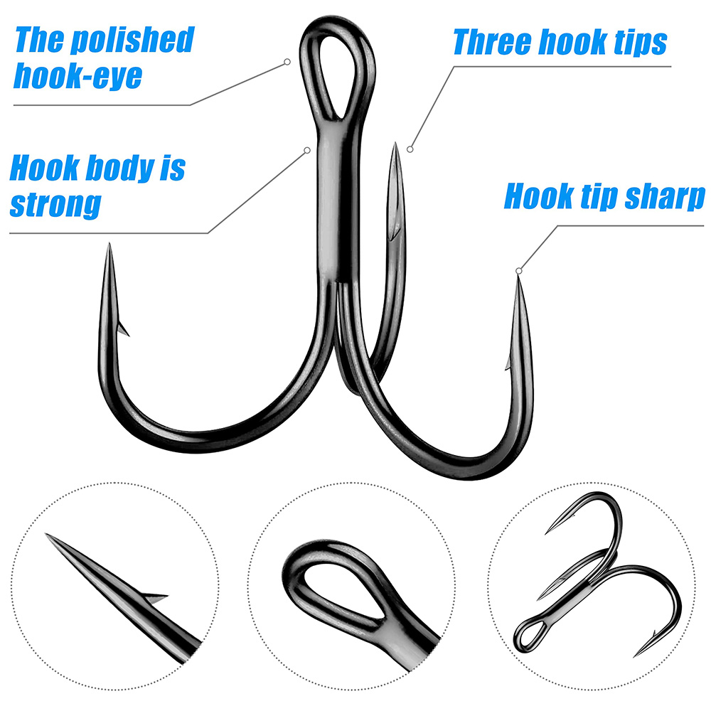 Énormes crochets triples 4X St - Fishing Hook Offset avis et prix